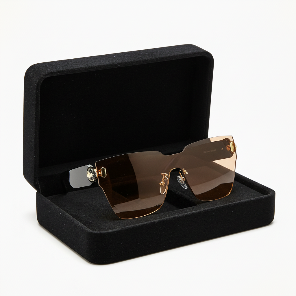 Lunette Orange dans écrin